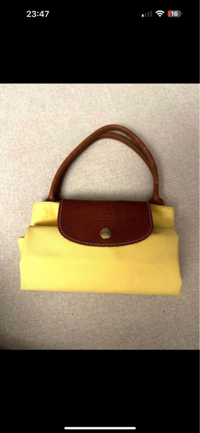 Sac Longchamp jaune - photo numéro 8