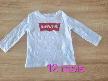 T-shirt ML 12 mois blanc Levi's