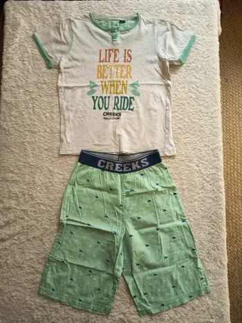 Pyjama d'été 2 pièces Creeks en 8 ans