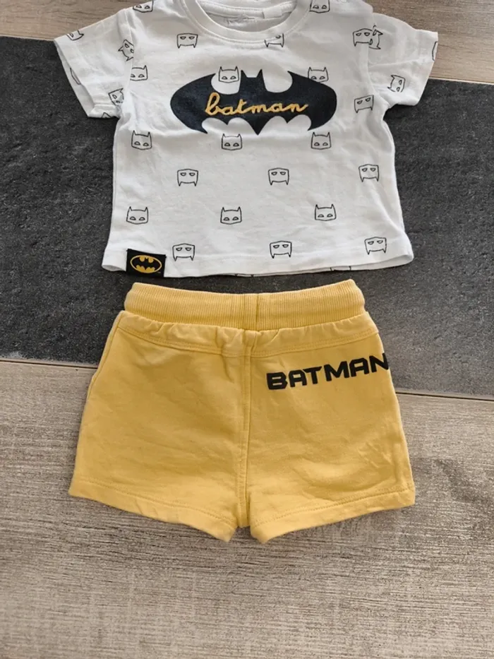 Ensemble été 2 pièces garçon 3 mois Batman - photo numéro 7