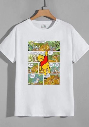 T-shirt bande dessinée mixte taille XS à XXL