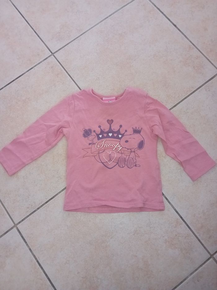 Manche longue 12 mois snoopy