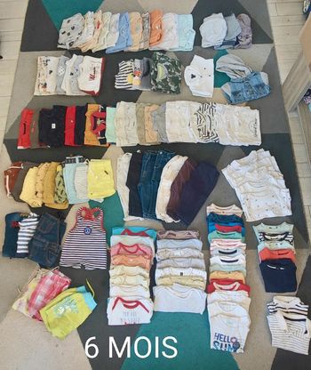 Gros lot vêtements 6 mois garçon