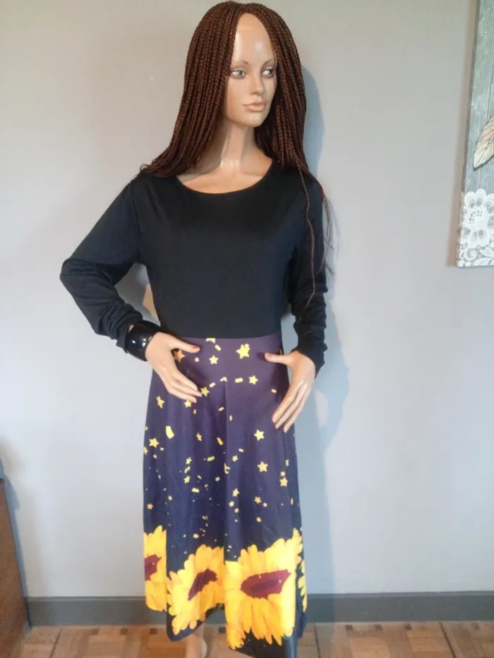 Robe midi Shein (neuf, jaune), L / 40 / 12
