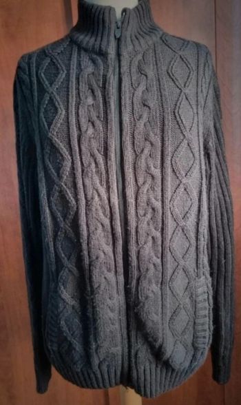 Gilet zippé avec poches effet laine taille XL mixte