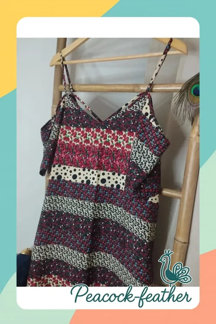 Robe Boohoo 42 rouge épaules dénudées - photo numéro 2