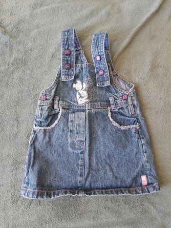 Robe salopette en jean