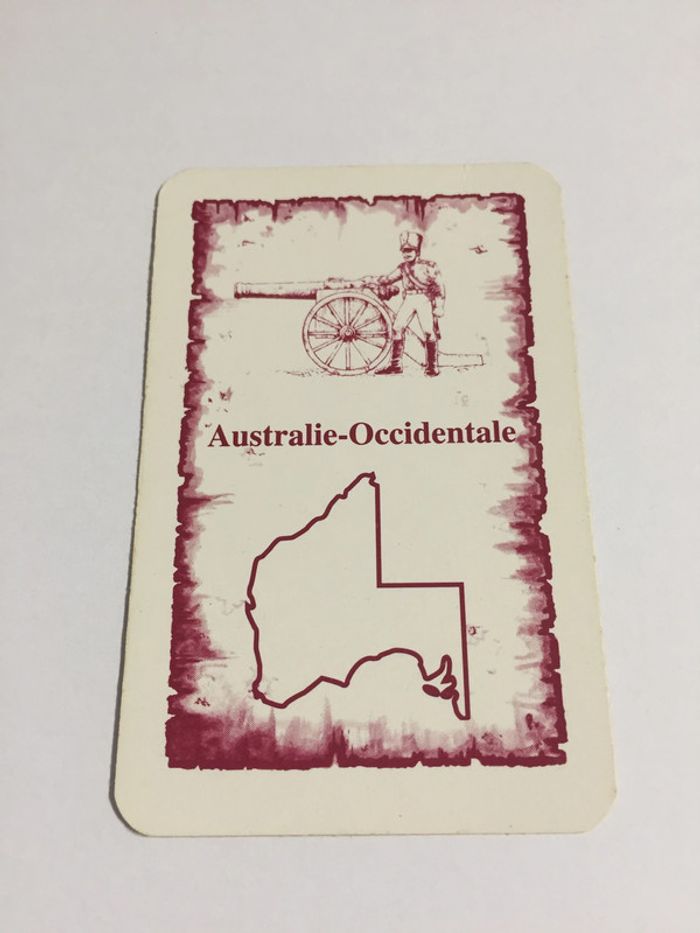 Carte Australie-Occidentale pièce détachée jeu de société Risk la conquête du monde Parker #A54