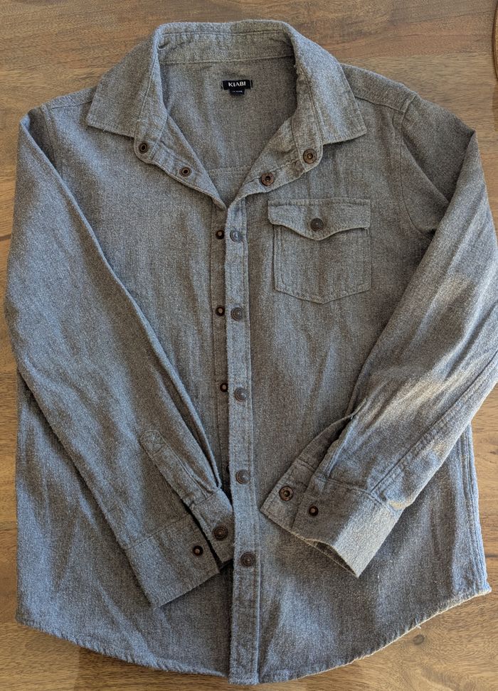 Lot de 2 chemises gris, blanc garçon 10 ans - photo numéro 4