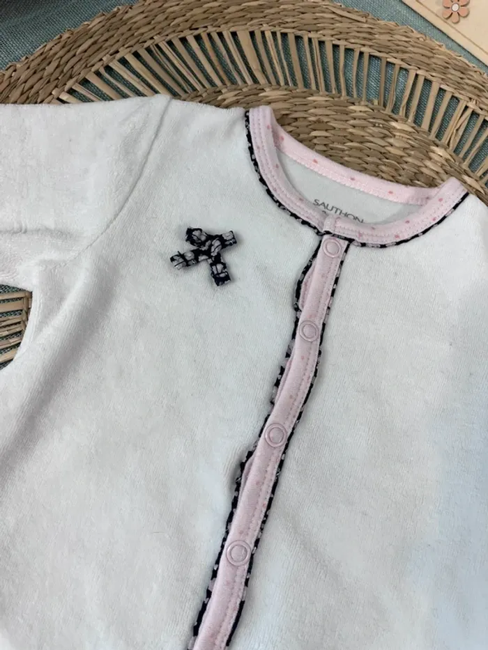 Pyjama velours taille 3 mois - photo numéro 2