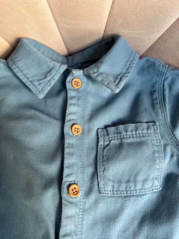 Combinaison toile denim 18 mois mixte - Bout'chou - photo numéro 3