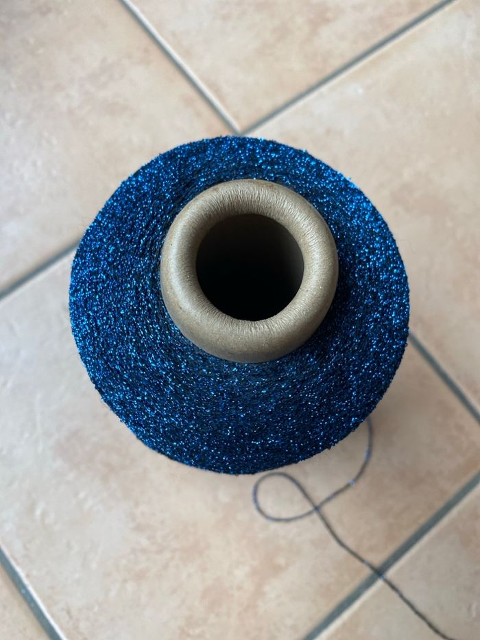 Fil créatif lamé bleu - photo numéro 2