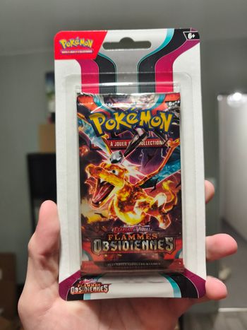 Blister booster ev3 flammes obsidiennes illustration Dracaufeu