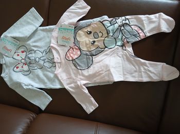 lot 2 pyjamas fille minnie disney 60 cm 3 mois