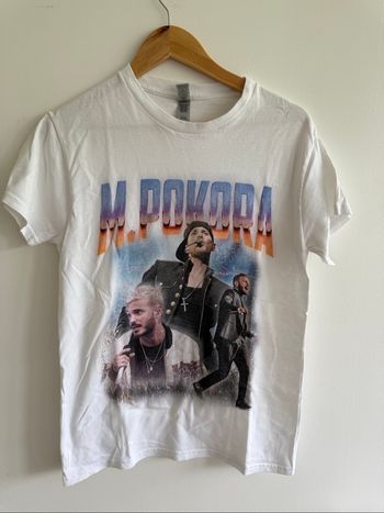 T-shirt manches courtes blanc m.pokora Matt pokora épicentre 2024/2025 taille 36 S