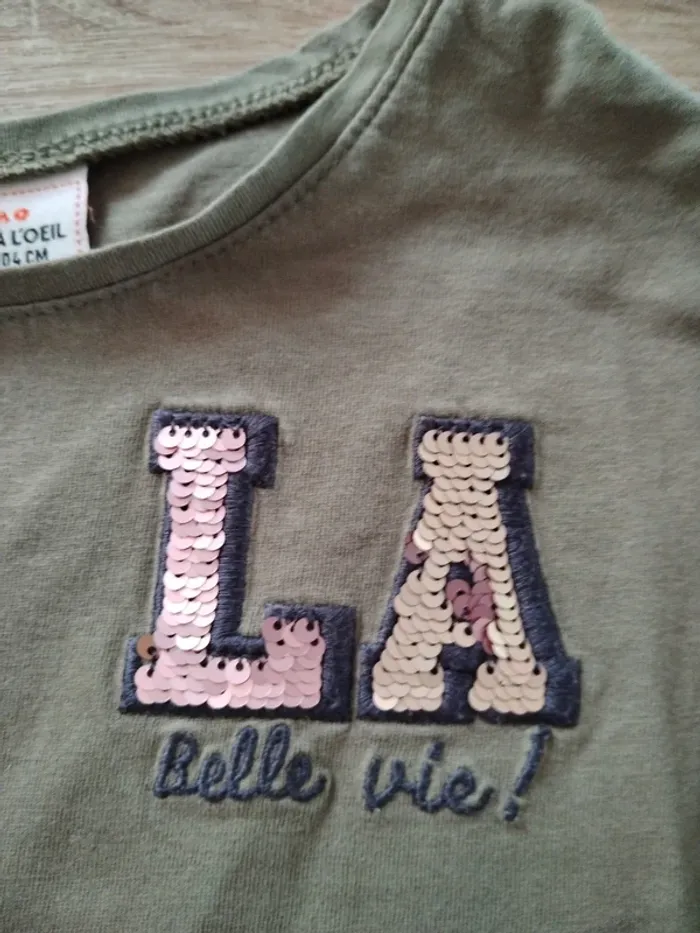 Tee shirt La belle vie - photo numéro 2