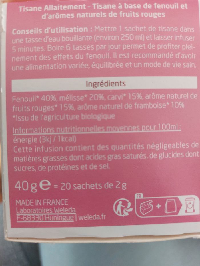 Omeopathie et tisane allaitement - photo numéro 6