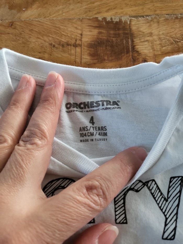 Tee-shirt manches longues 4 ans orchestra - photo numéro 3