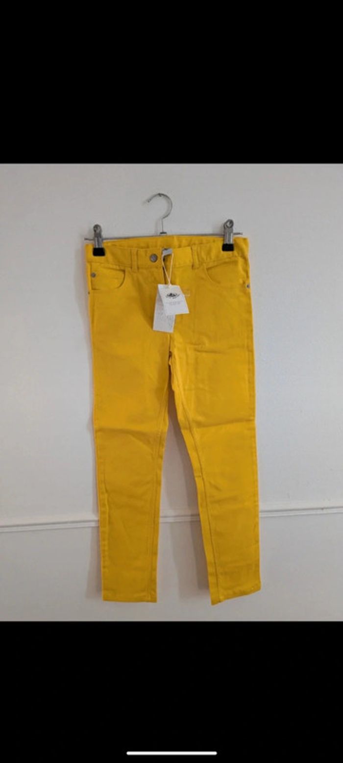 Jean jaune petit bateau 8 ans garçon