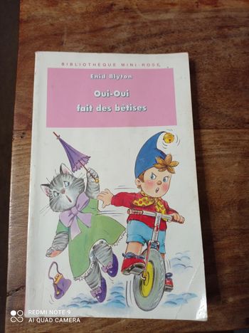Livre enfant, Oui-Oui fait des bêtises, bibliothèque mini-rose