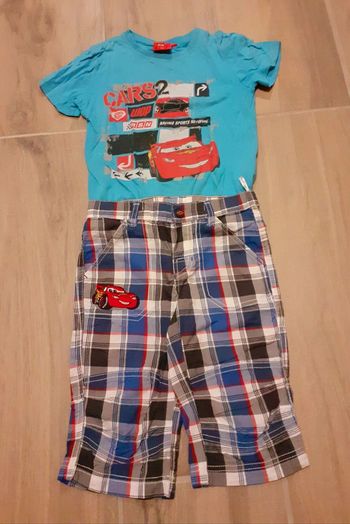 Ensemble Cars - Pantacourt + T-shirt - 6 ans