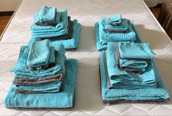 Lot de 38 pièces de bain coton premium