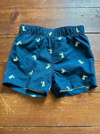 Maillot de bain short La Redoute marine toucans 12 mois