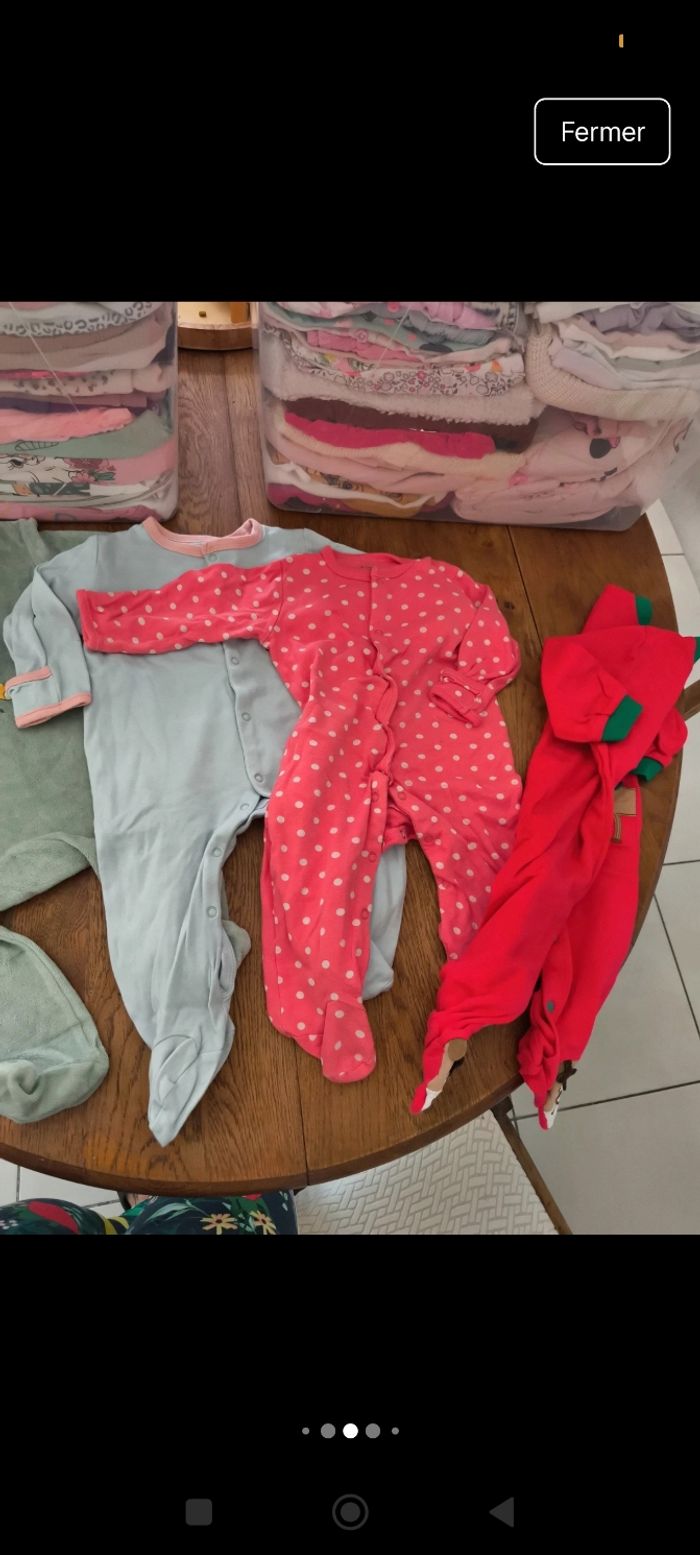 Lot de 4 pyjamas - 9/12 mois - photo numéro 5