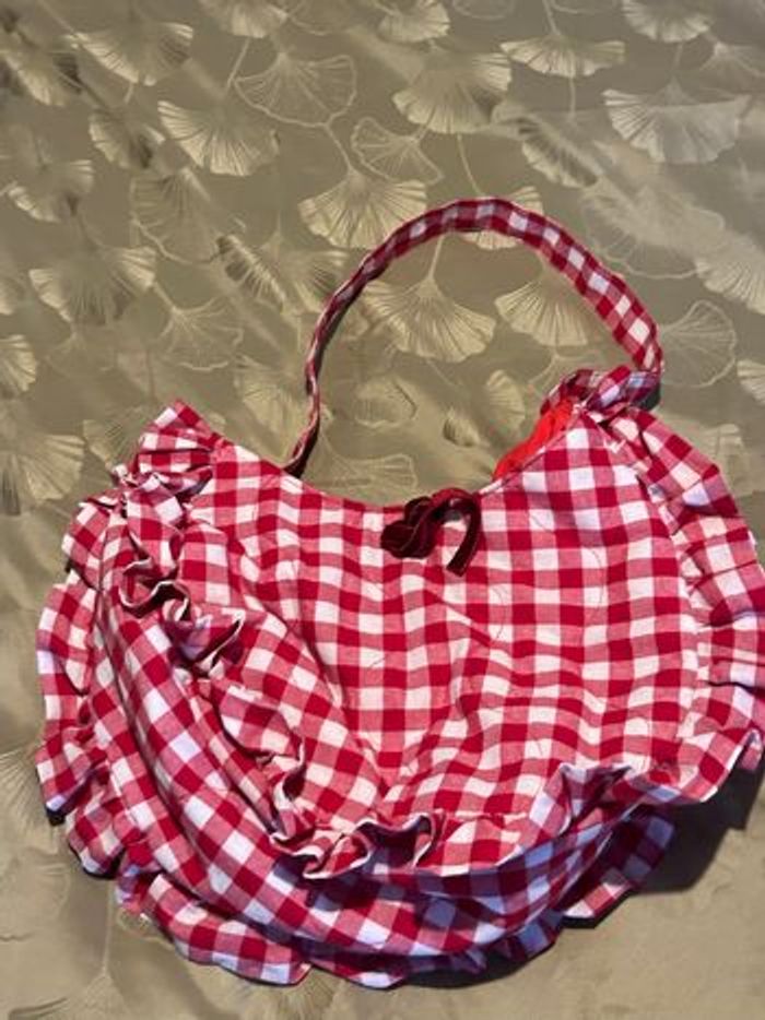 Sac vichy blanc et rouge south beach x Misha Grimes - photo numéro 2