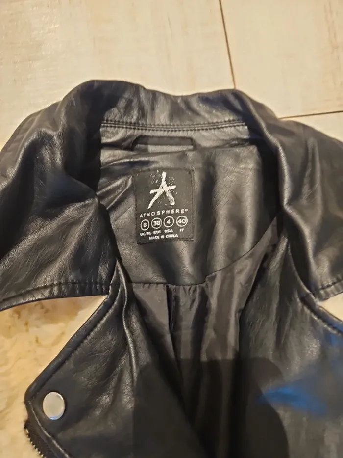 Veste simili cuir et fourrure - photo numéro 3