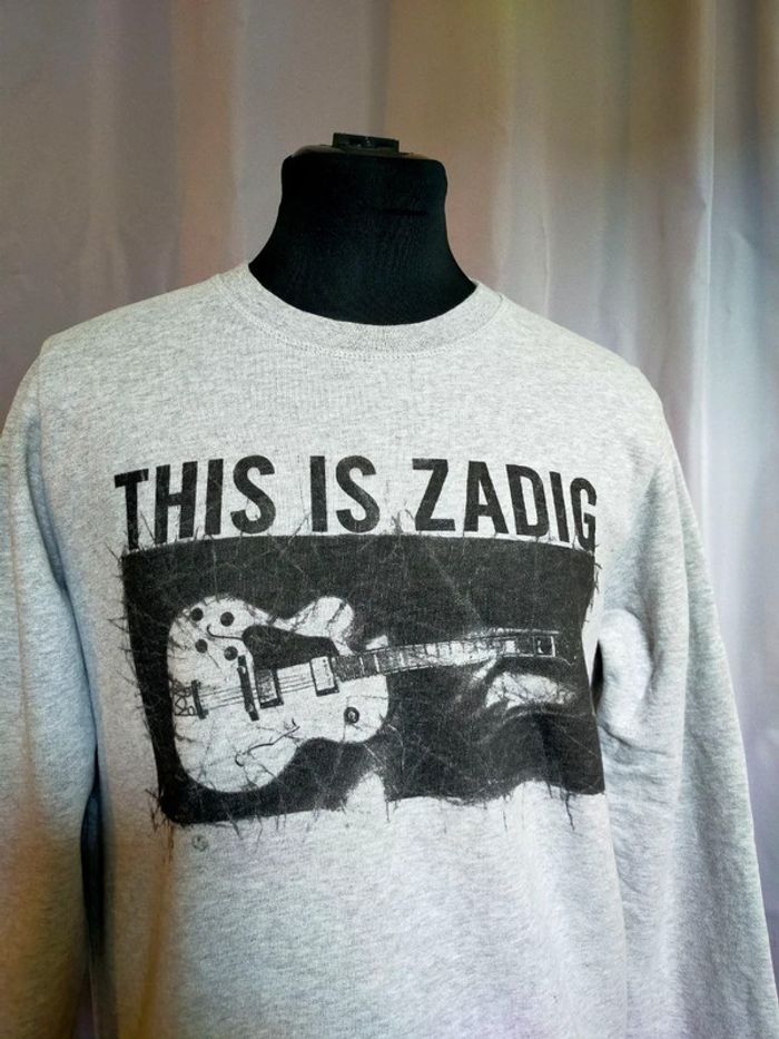 Sweat gris Zadig & Voltaire – Édition limitée Printemps 2014 – Taille S (Femme) - photo numéro 2