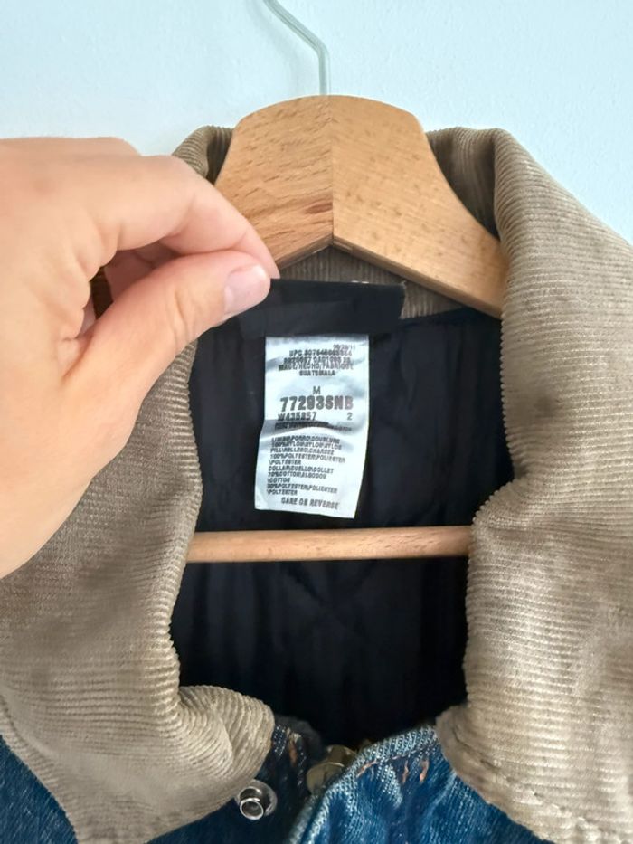 Veste Dickies en Jean Vintage Col Daim Beige Rare & Magnifique ! - photo numéro 4