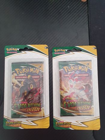 Deux blisters pokemon boosters évolution celeste eb07