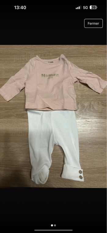 Ensemble haut et bas bébé 