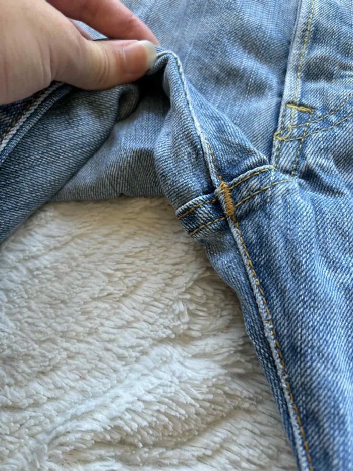 Jean Lévis 501 homme coupe droite coupe droite bleu effet délavé taille W30 M/40 L/34 Y2K - photo numéro 9