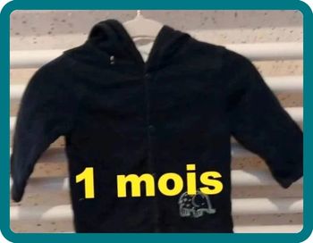 Veste avec capuche bleu marine Orchestra Taille 1 mois