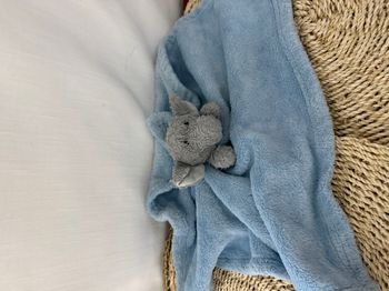 Doudou plat éléphant gris
