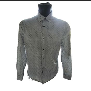 Chemise à motifs Kiabi slim fit – Taille L 41/42 – Manches longues –  Élégante et moderne