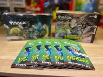 Lot Magic Gathering strixhaven Display+bundle+ 5 boosters 