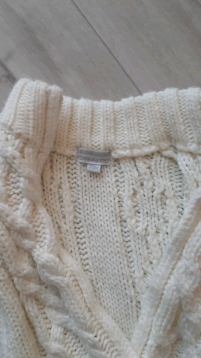 Gilet blanc cassé Kimbaloo 24 mois - photo numéro 2