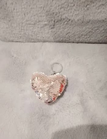 Porte clés - Coeur strass réversibles