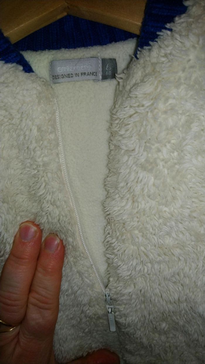 Superbe gilet doublé Catimini taille 6 mois - photo numéro 5