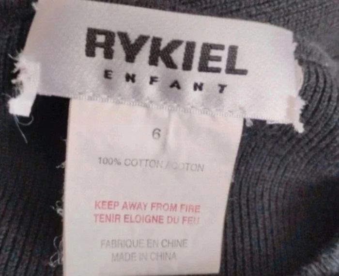 Gilet noir Rykiel taille 6 ans - photo numéro 4