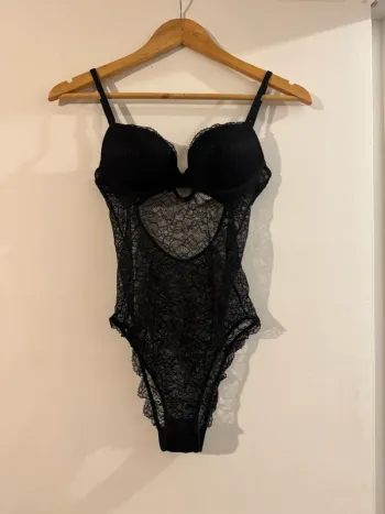 Body noir dentelle | Undiz | Taille S | Sexy & élégant
