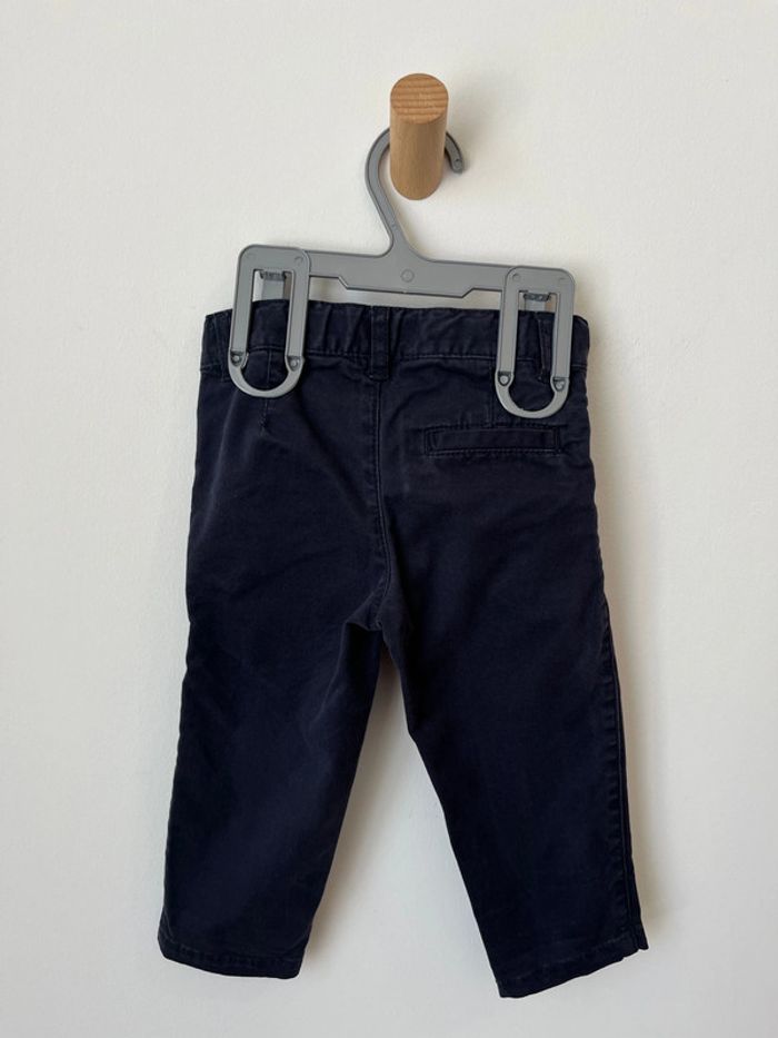 Pantalon bleu marine coupe jean - Petit Bateau 12 mois (74cm) - photo numéro 5