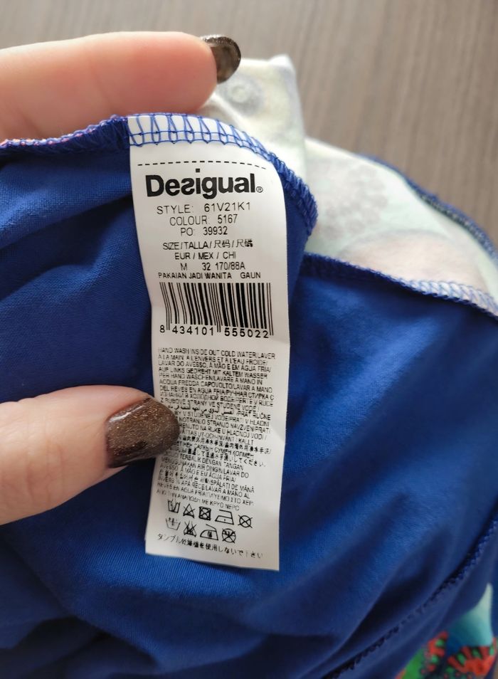 Robe trapèze bleue Desigual - photo numéro 6