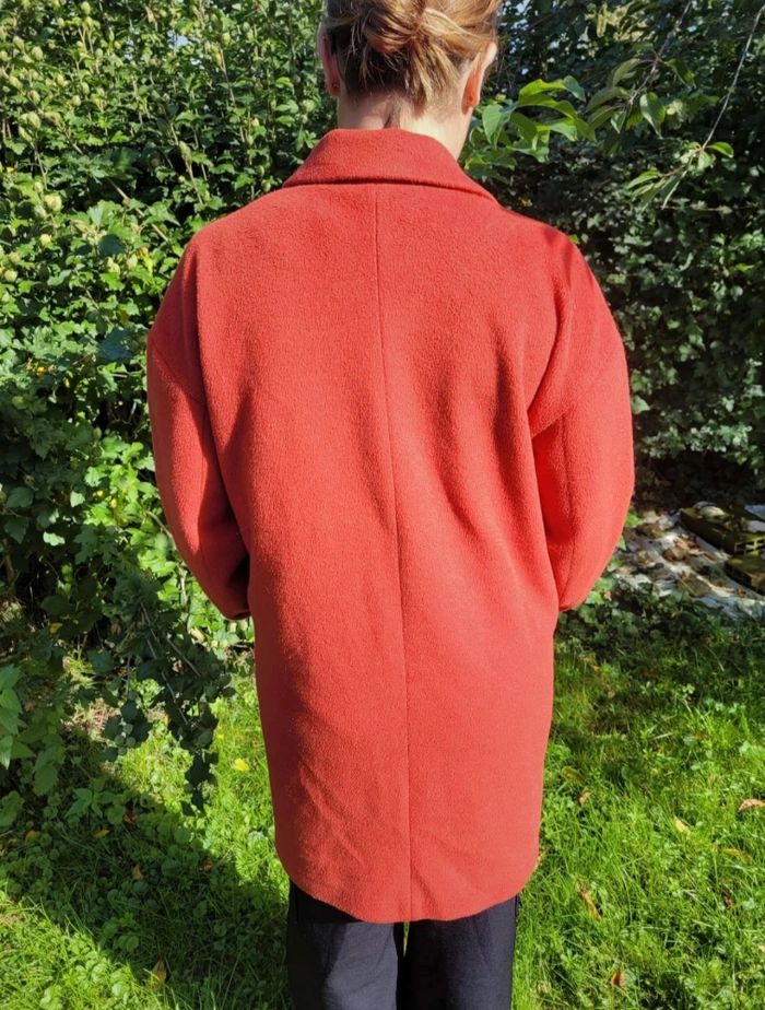 Manteau d'Automne Femme Rouge Corail | Vintage Love 🍁🍂 - photo numéro 5