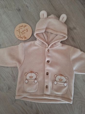 Veste chaude beige 3 mois mixte