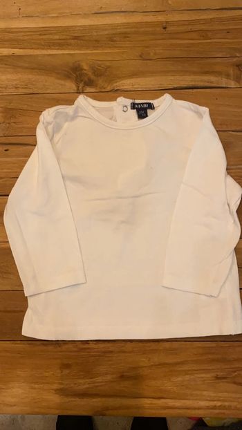 T shirt manches longues Kiabi 12 mois