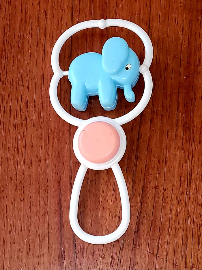 hochet éléphant - vintage - photo numéro 2